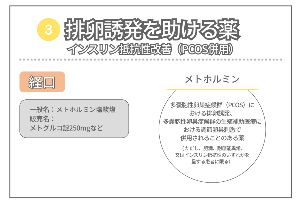 排卵誘発を助ける薬の解説